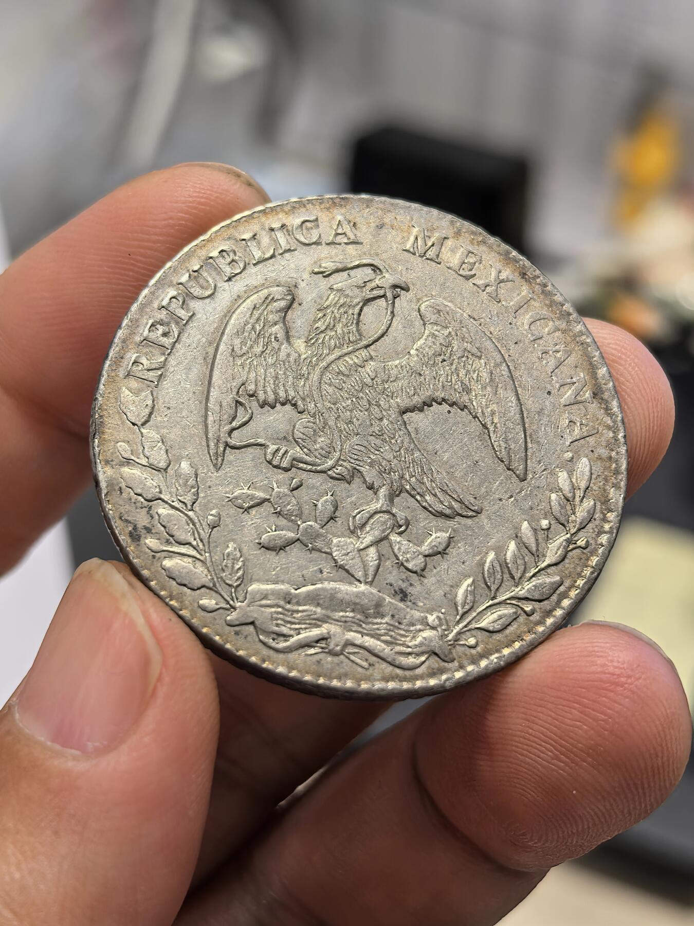 博洋堂世界钱币拍卖第167期（全场包邮） 墨西哥1879年GA JA版花边鹰洋 好品无戳老味道