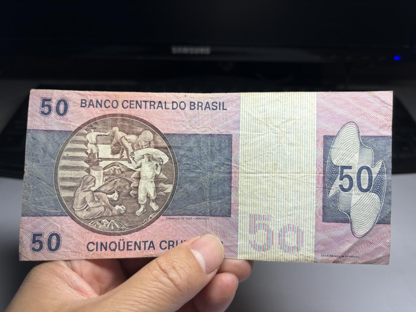 2026年集古藏今外币拍卖第三期-第10场—（总第320拍-纸币专场），本期拍完结算一次，发货时间2-3天，休息几天后继续新的一期拍卖。 巴西50克鲁塞罗