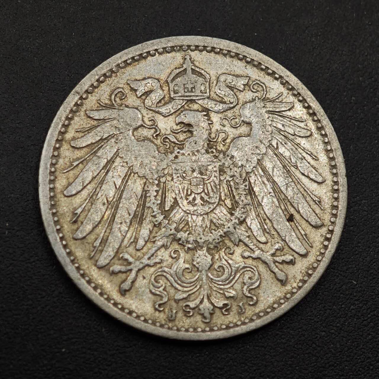 【淘币小摊】实时拍第八百八十五拍   小银币场    每周一统一发货 德国1907年长翅1马克银币