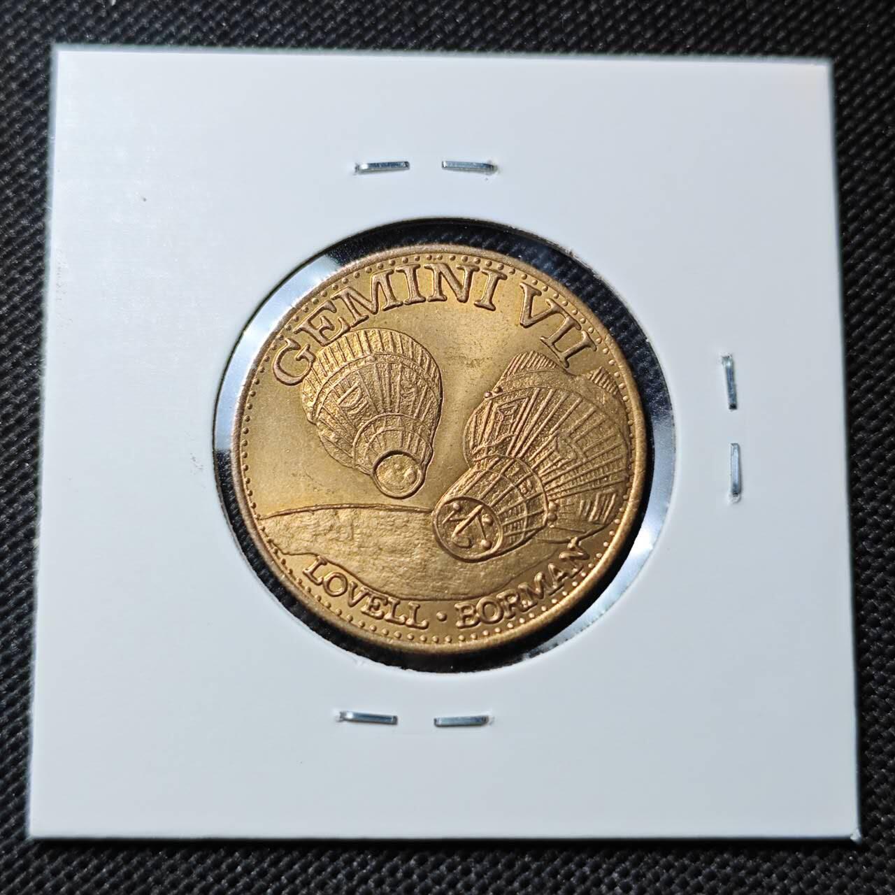 KK钱币收藏小铺  第412期 2月预留时间 周末发货  美国航天纪念铜章