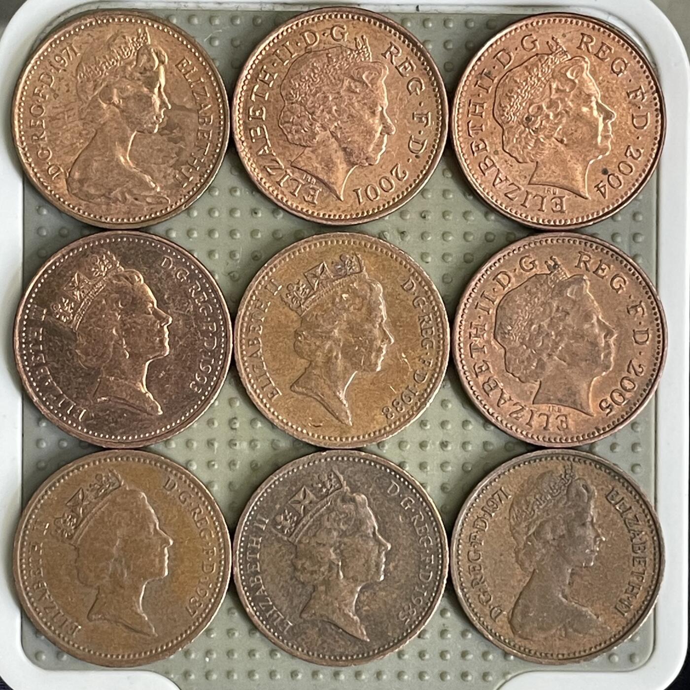 2026年第41场各国散币拍卖（总第191场） 英国1便士9枚