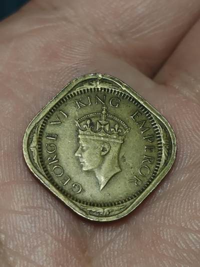 2026年第三十九场(总第二百零八场）外国好品散币场(免佣金) - 英属印度1942单年份1/2安娜(乔治六世时期，第一版)