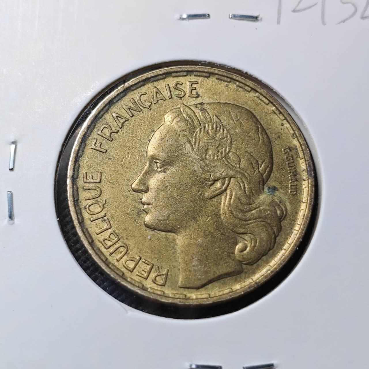 KK钱币收藏小铺  第412期 2月预留时间 周末发货 1951法国50法郎 