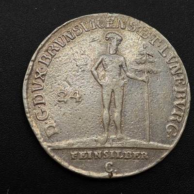 【淘币小摊】实时拍第八百八十五拍   小银币场    每周一统一发货 - 德国布伦瑞克1786年24格罗申野人银币