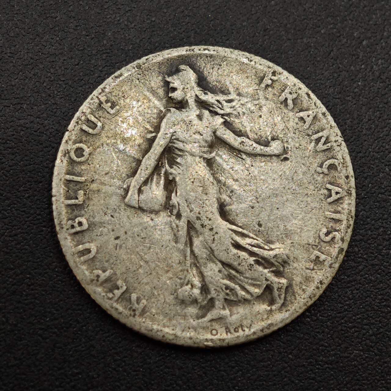 【淘币小摊】实时拍第八百八十五拍   小银币场    每周一统一发货 法国1908年播种女神50分银币