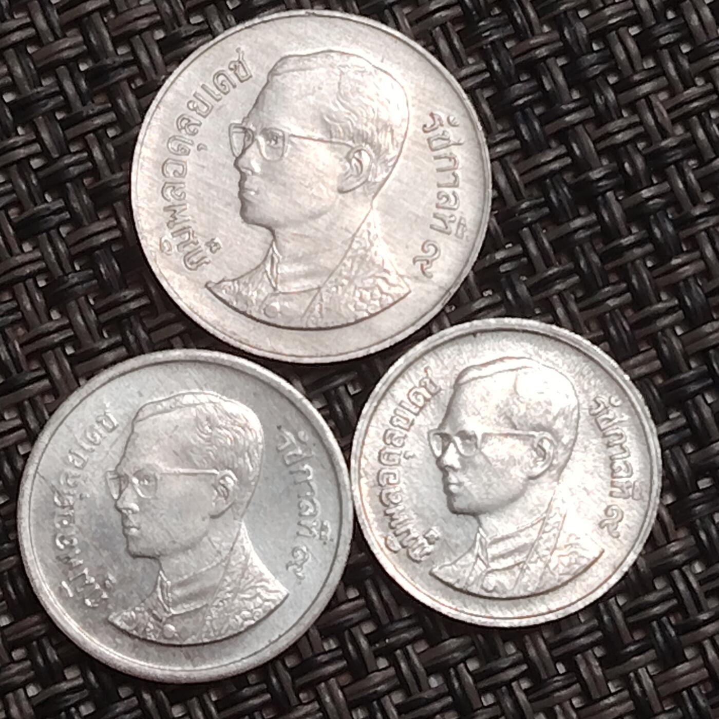 布加迪🐬～世界钱币(上海)🌾第 285 期 /  各国套币和散币 泰国🇹🇭 1/5/10撒当