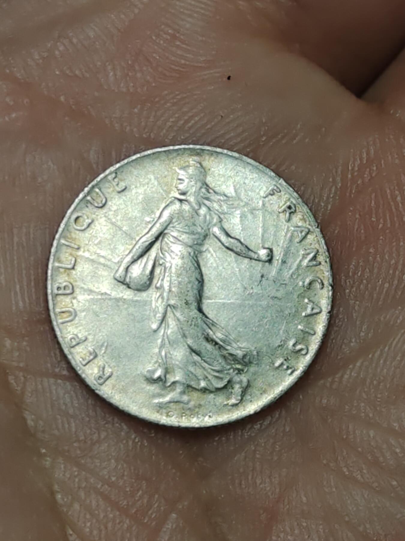 2026年第三十九场(总第二百零八场）外国好品散币场(免佣金) 法兰西第三共和国1916年50生丁银币(第二版，835高银)