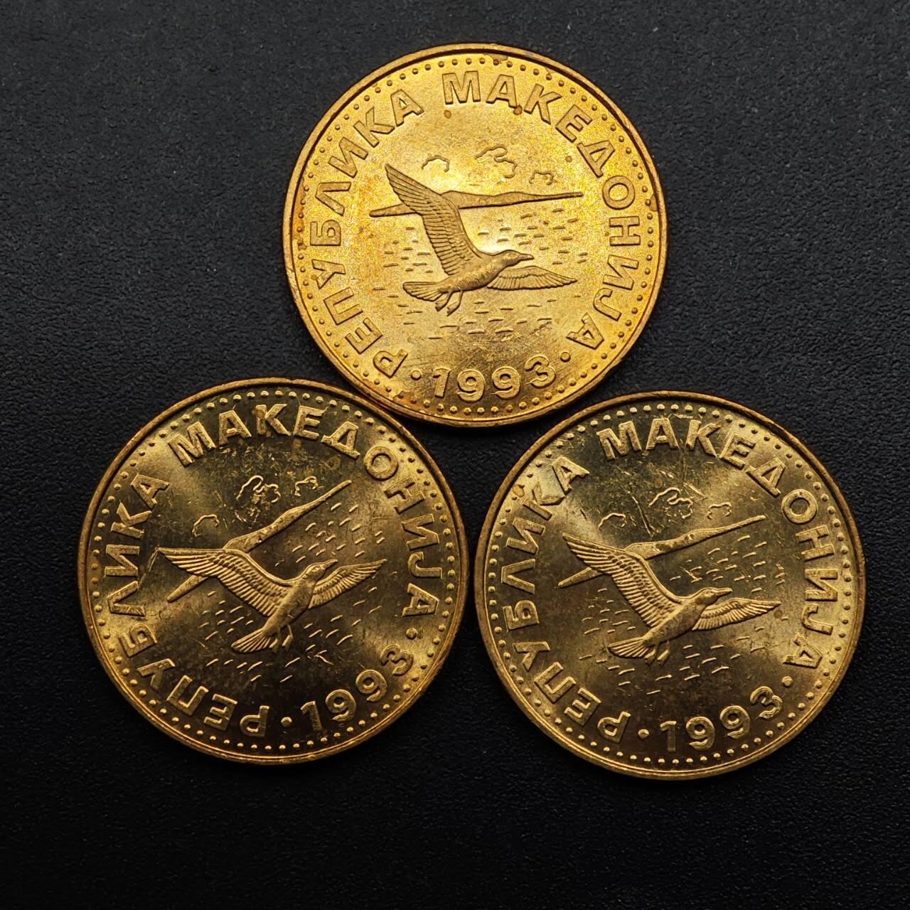 【淘币小摊】实时拍第八百八十六拍   散币场    每周一统一发货 马其顿1993年50分铜币