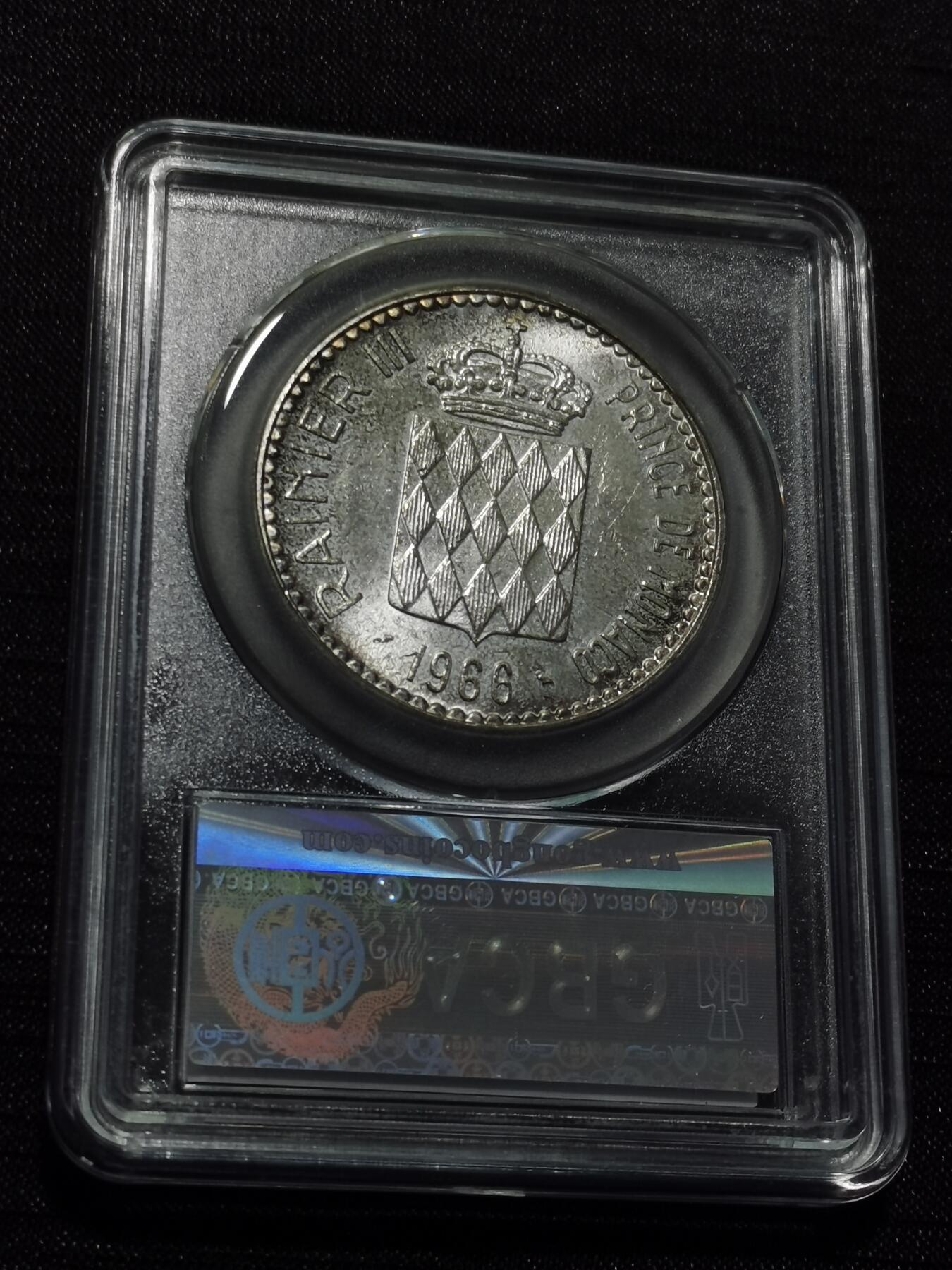 天下钱庄专场欢迎参拍 摩纳哥10法郎银币