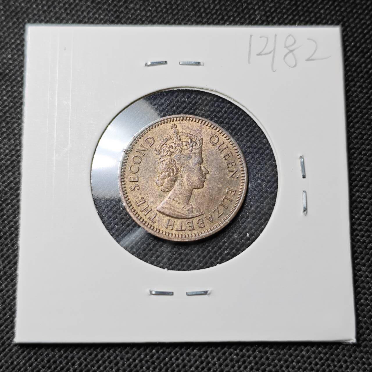 KK钱币收藏小铺  第412期 2月预留时间 周末发货  1955塞浦路斯3米尔