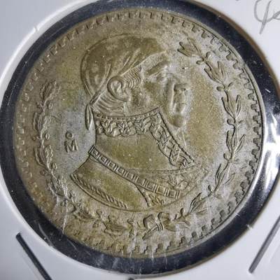 沼泽如烟--第1040场 - 墨西哥1958年1比索银币低银