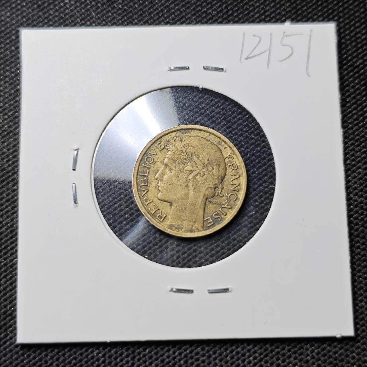 KK钱币收藏小铺  第412期 2月预留时间 周末发货 1939法国50分 