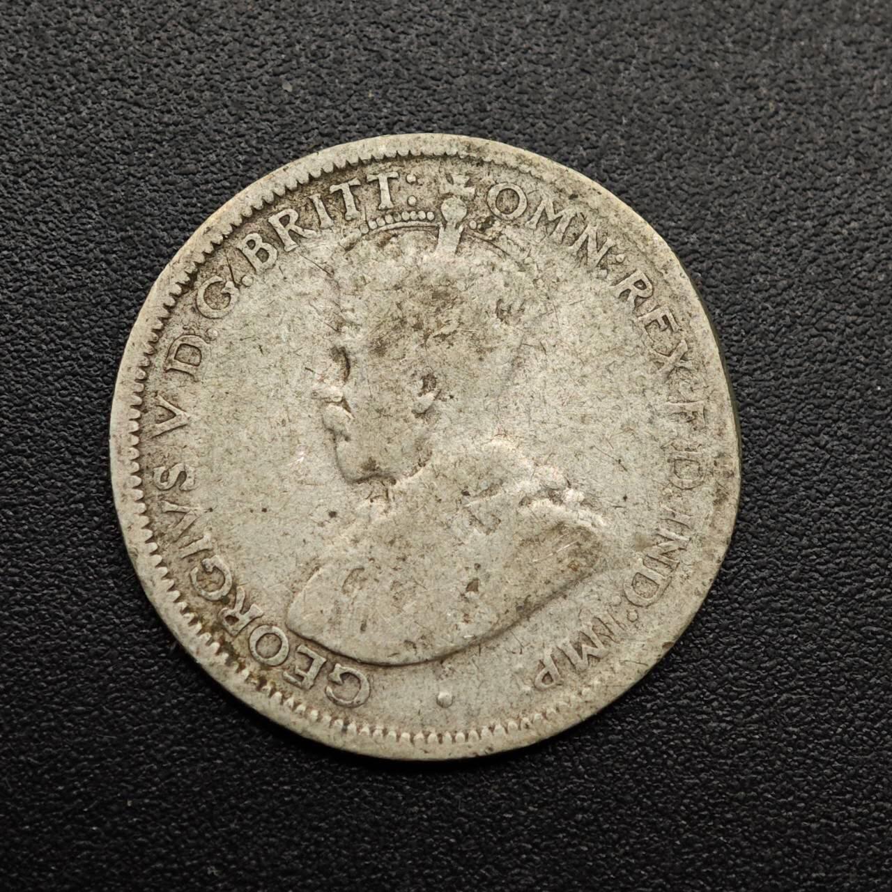 【淘币小摊】实时拍第八百八十六拍   散币场    每周一统一发货 澳大利亚1926年乔治五世6便士银币