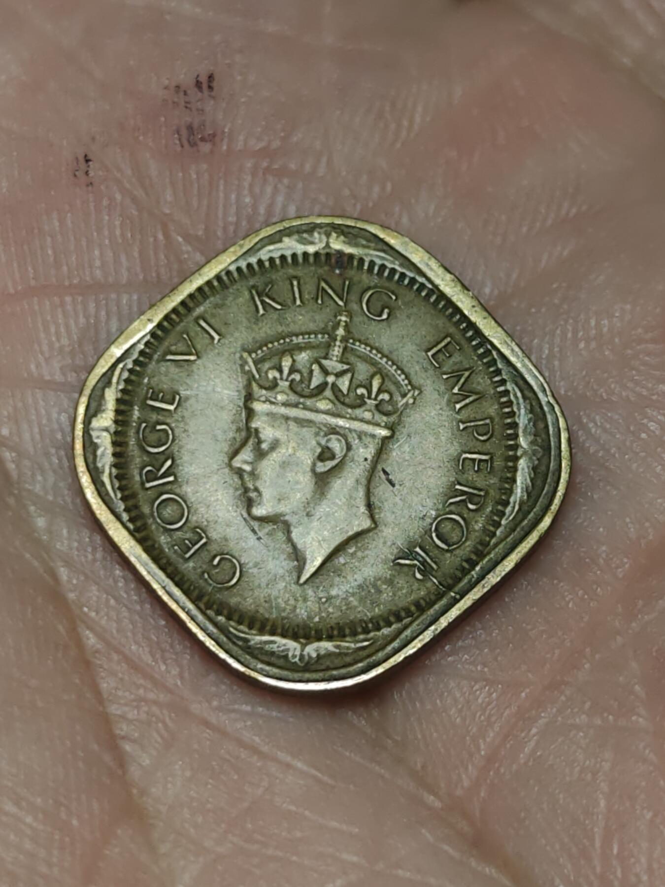 2026年第三十九场(总第二百零八场）外国好品散币场(免佣金) 英属印度1943年1/2安娜(乔治六世时期，第二版)