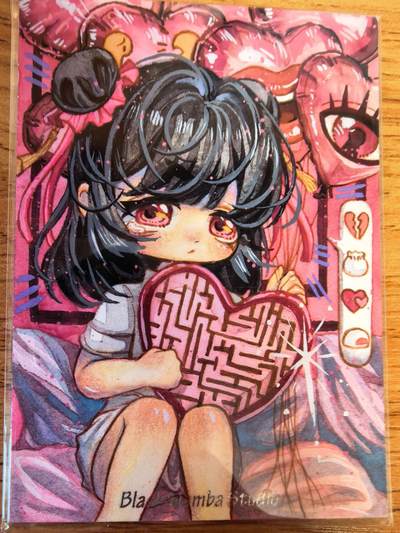 阳大大卡牌拍卖第107期（持续收拍品，周五晚上九点截拍，进群福利早知道） - 【手绘卡】哪吒 狱染  600元每盒手绘盒里拆出