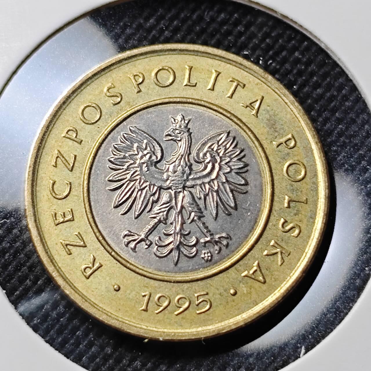 KK钱币收藏小铺  第412期 2月预留时间 周末发货 2995波兰2兹罗提 好品