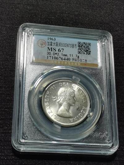 天下钱庄专场欢迎参拍 - 加拿大伊丽莎白半圆银币