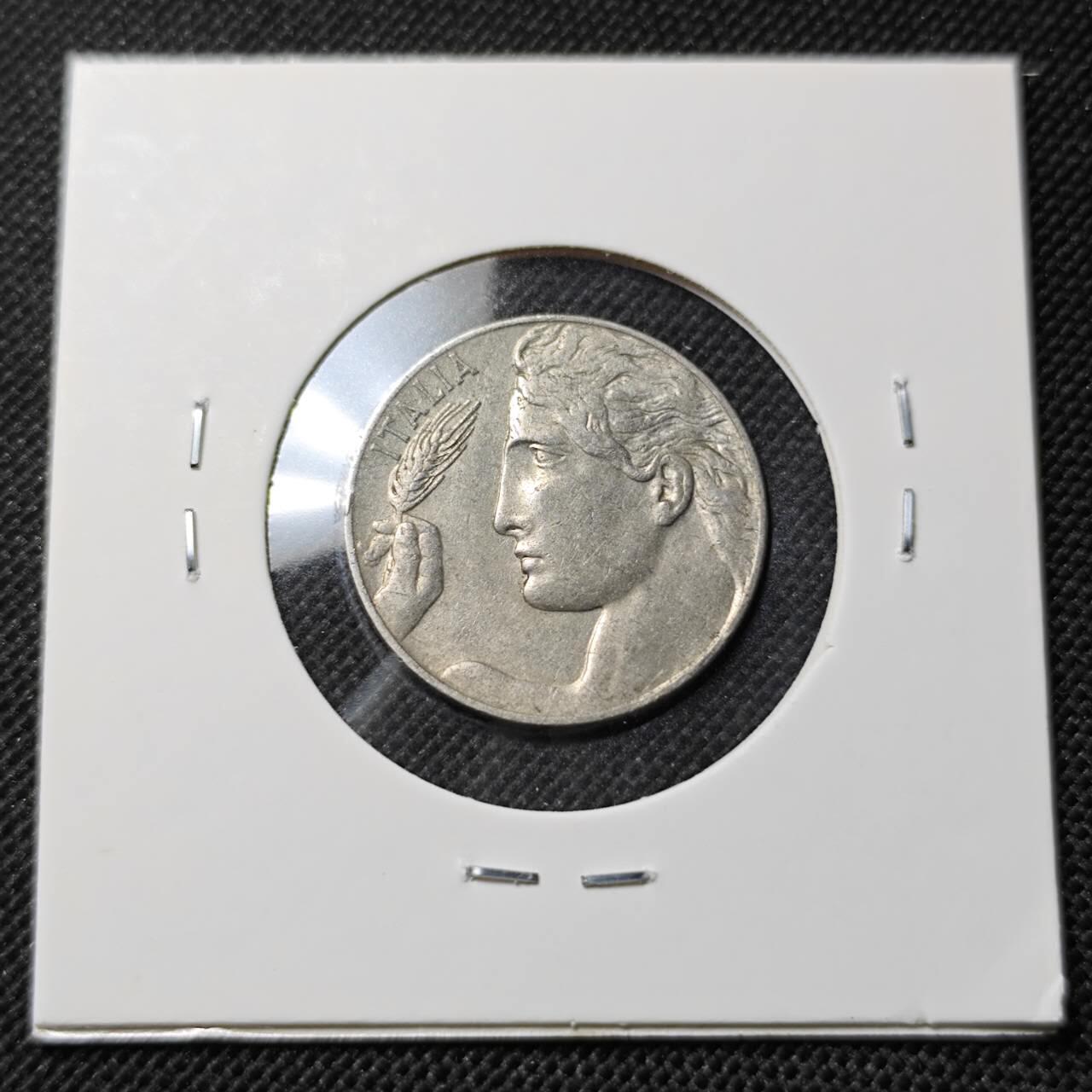 KK钱币收藏小铺  第412期 2月预留时间 周末发货 1921意大利20分 飞天女神