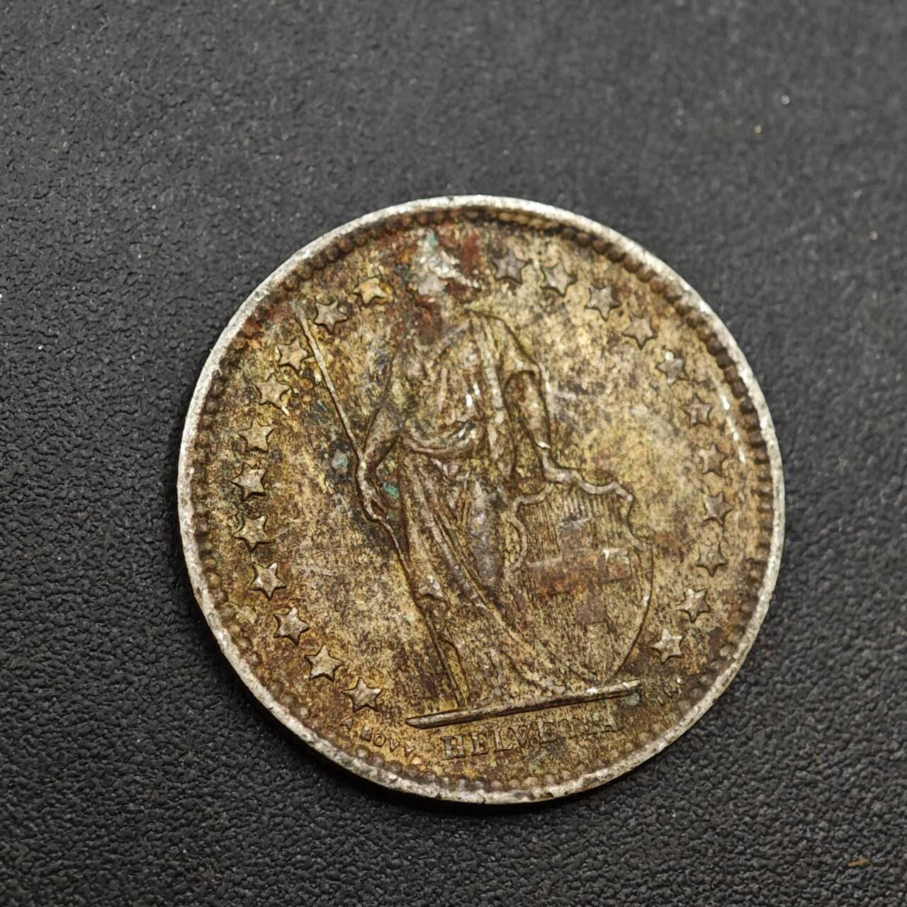 【淘币小摊】实时拍第八百八十五拍   小银币场    每周一统一发货 瑞士1962年1/2法郎银币