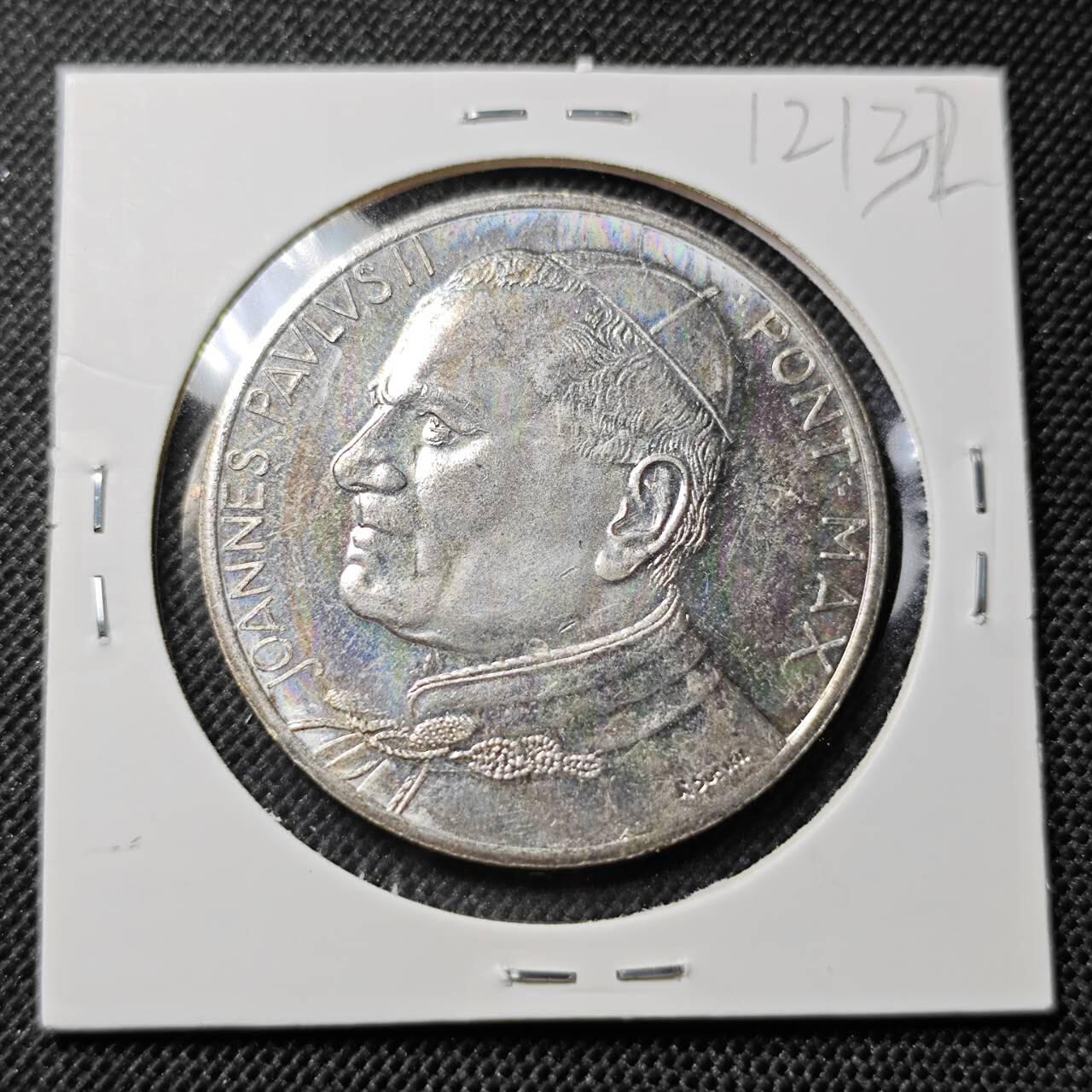 KK钱币收藏小铺  第412期 2月预留时间 周末发货 梵蒂冈教皇纪念章 镀银章