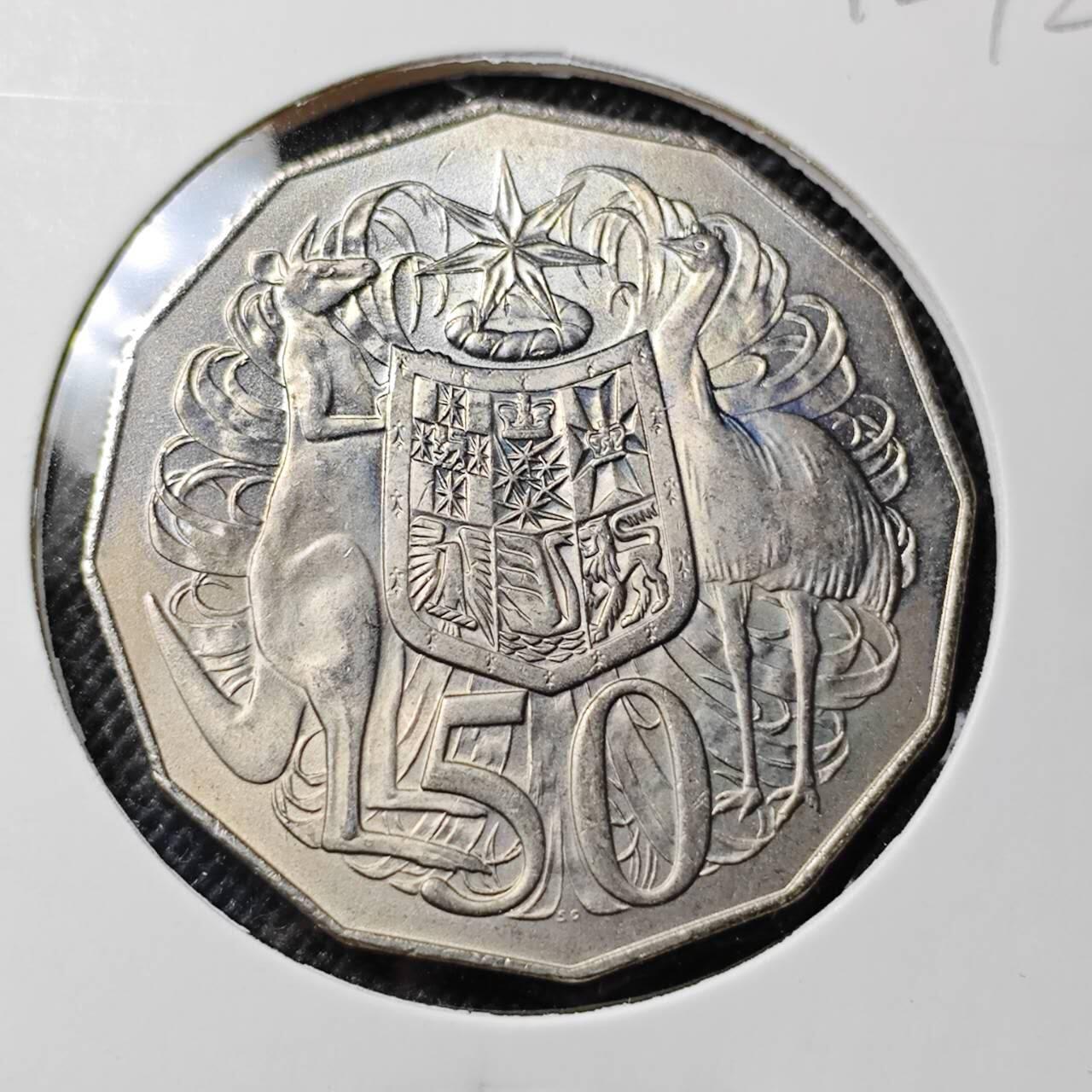 KK钱币收藏小铺  第412期 2月预留时间 周末发货 1978澳大利亚50分 好品