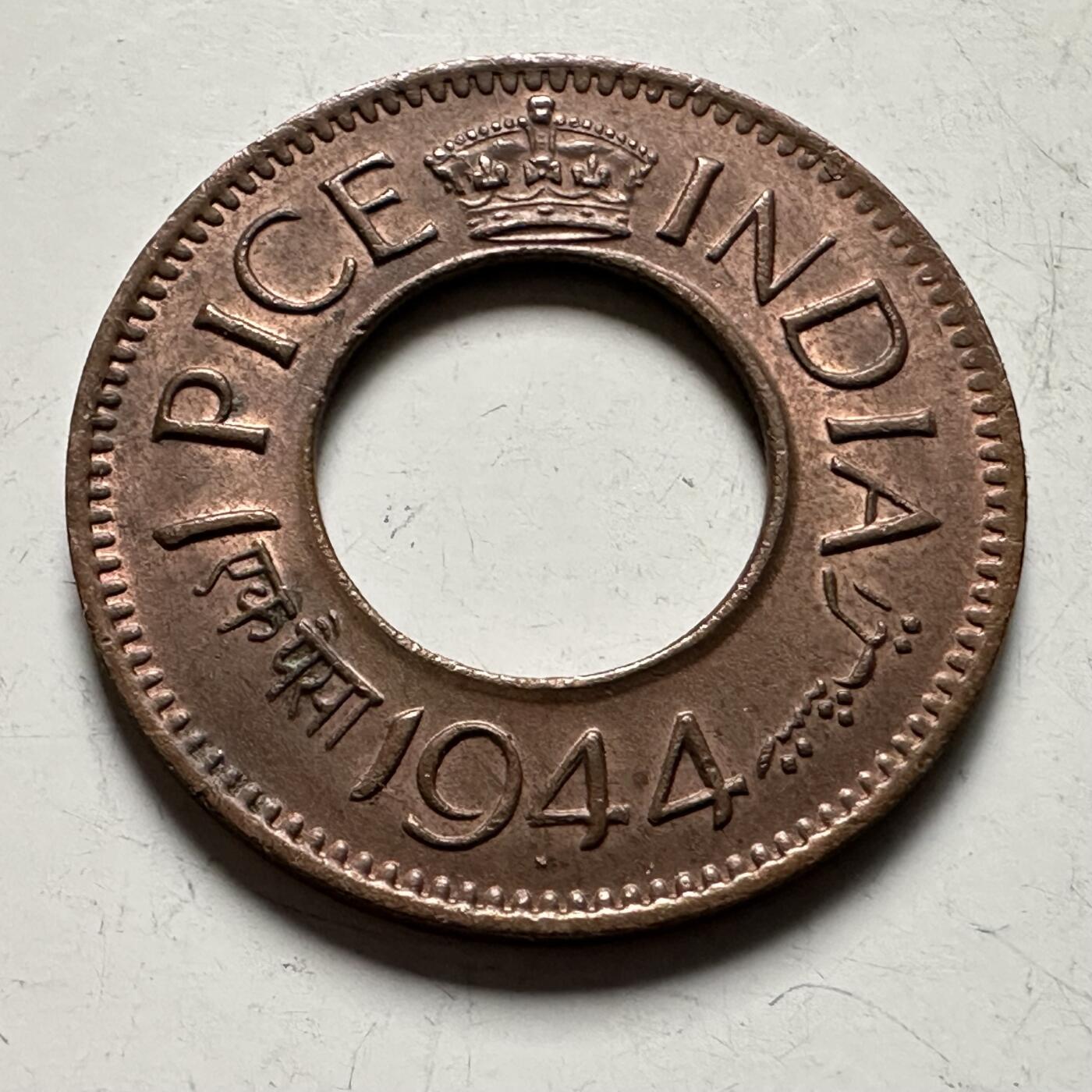 🌹外币初藏🌹🐯2026年第36场   每周二四六晚8️⃣点 接代拍 英属印度1944年一派沙a