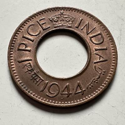 🌹外币初藏🌹🐯2026年第36场   每周二四六晚8️⃣点 接代拍 - 英属印度1944年一派沙a