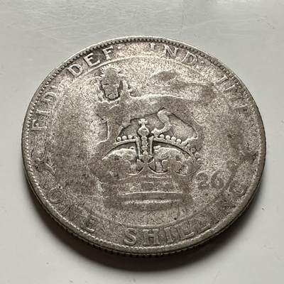 🌹外币初藏🌹🐯2026年第36场   每周二四六晚8️⃣点 接代拍 - 英国 1926年1先令银币 50%银-5.66g-23.5mm b