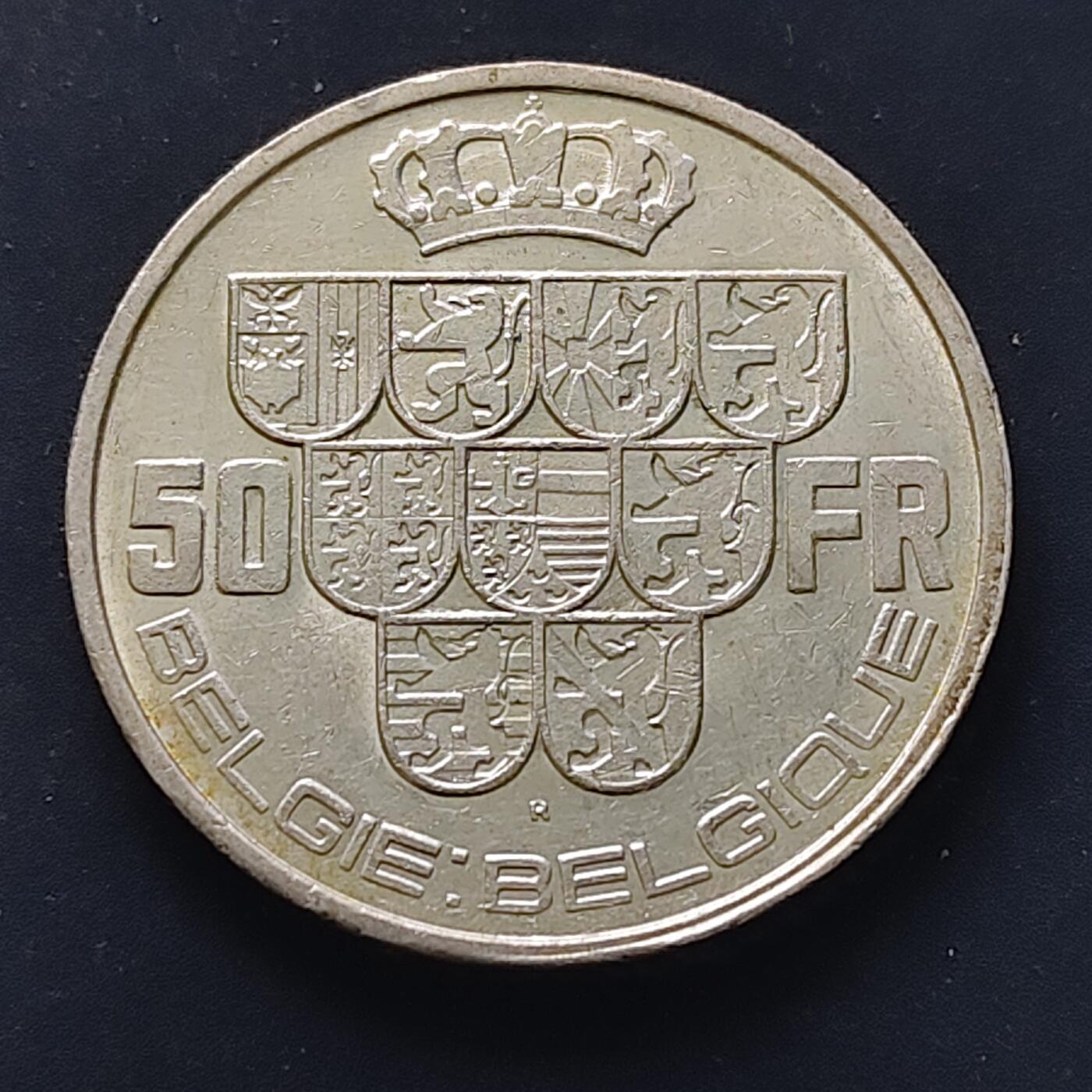 【全场包邮】纯粹捡漏拍518场 比利时1922-1939年BELGIQUE版5枚套币-含50法郎银币【33毫米20克83.5%】