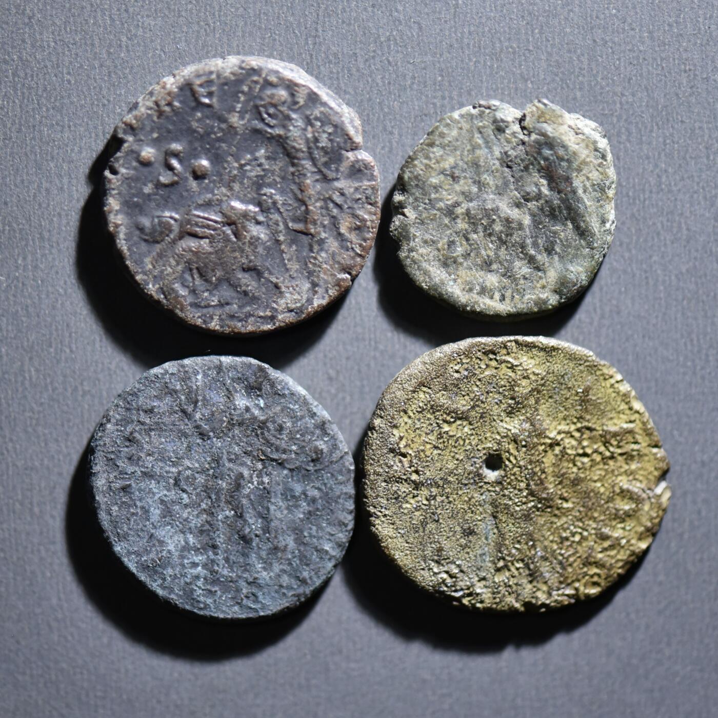 【良泉】4月16日【西方古代打制币】拍卖108件 【古罗马】铜币一组4枚（5）