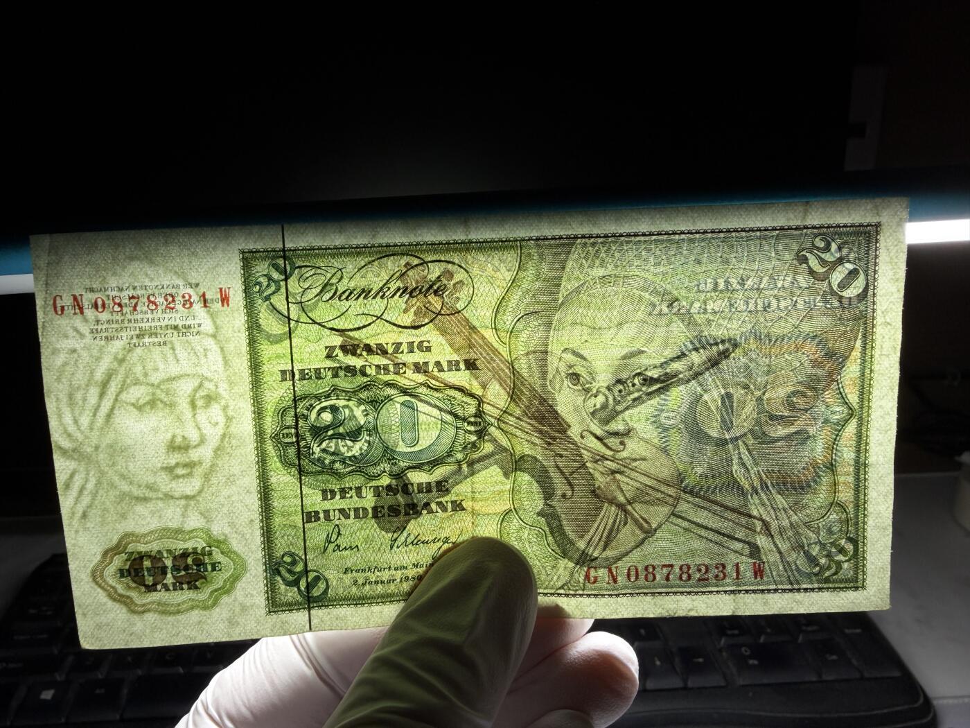 2026年集古藏今外币拍卖第三期-第10场—（总第320拍-纸币专场），本期拍完结算一次，发货时间2-3天，休息几天后继续新的一期拍卖。 1980年德国20马克