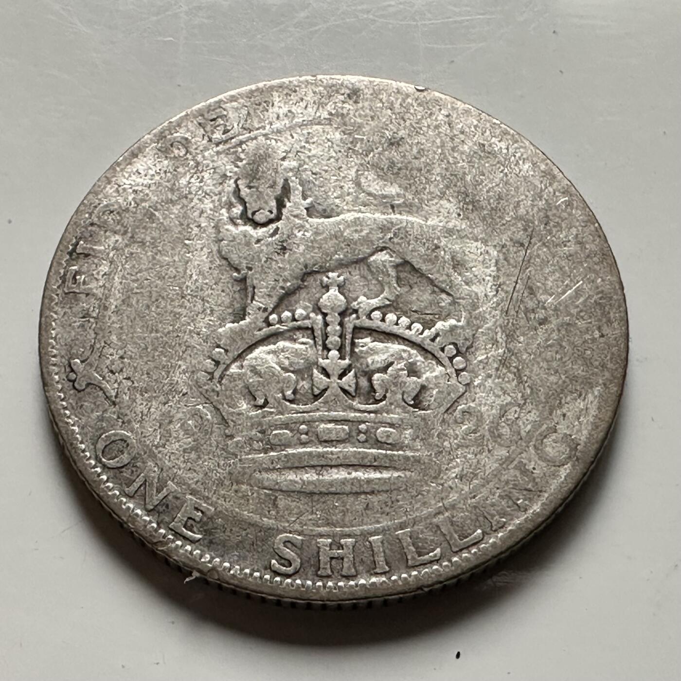 🌹外币初藏🌹🐯2026年第36场   每周二四六晚8️⃣点 接代拍 英国 1926年1先令银币 50%银-5.66g-23.5mm a