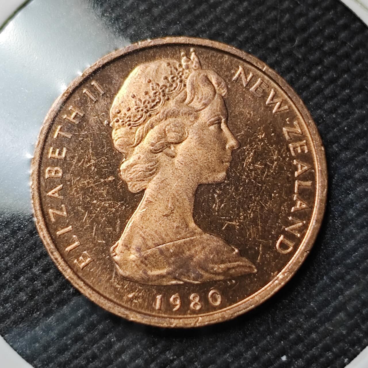 KK钱币收藏小铺  第414期 2月预留时间 周末发货 1980新西兰1分 精制币