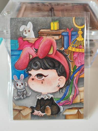 阳大大卡牌拍卖第107期（持续收拍品，周五晚上九点截拍，进群福利早知道） - 【手绘卡】saiin 兔子公主 绝色手绘卡1/1  超级漂亮