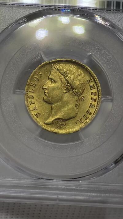 PCGS-MS62法国1810年拿破仑一世20法郎金币