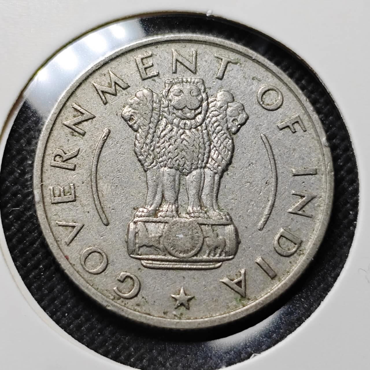 KK钱币收藏小铺  第414期 2月预留时间 周末发货 1956印度1/2卢比