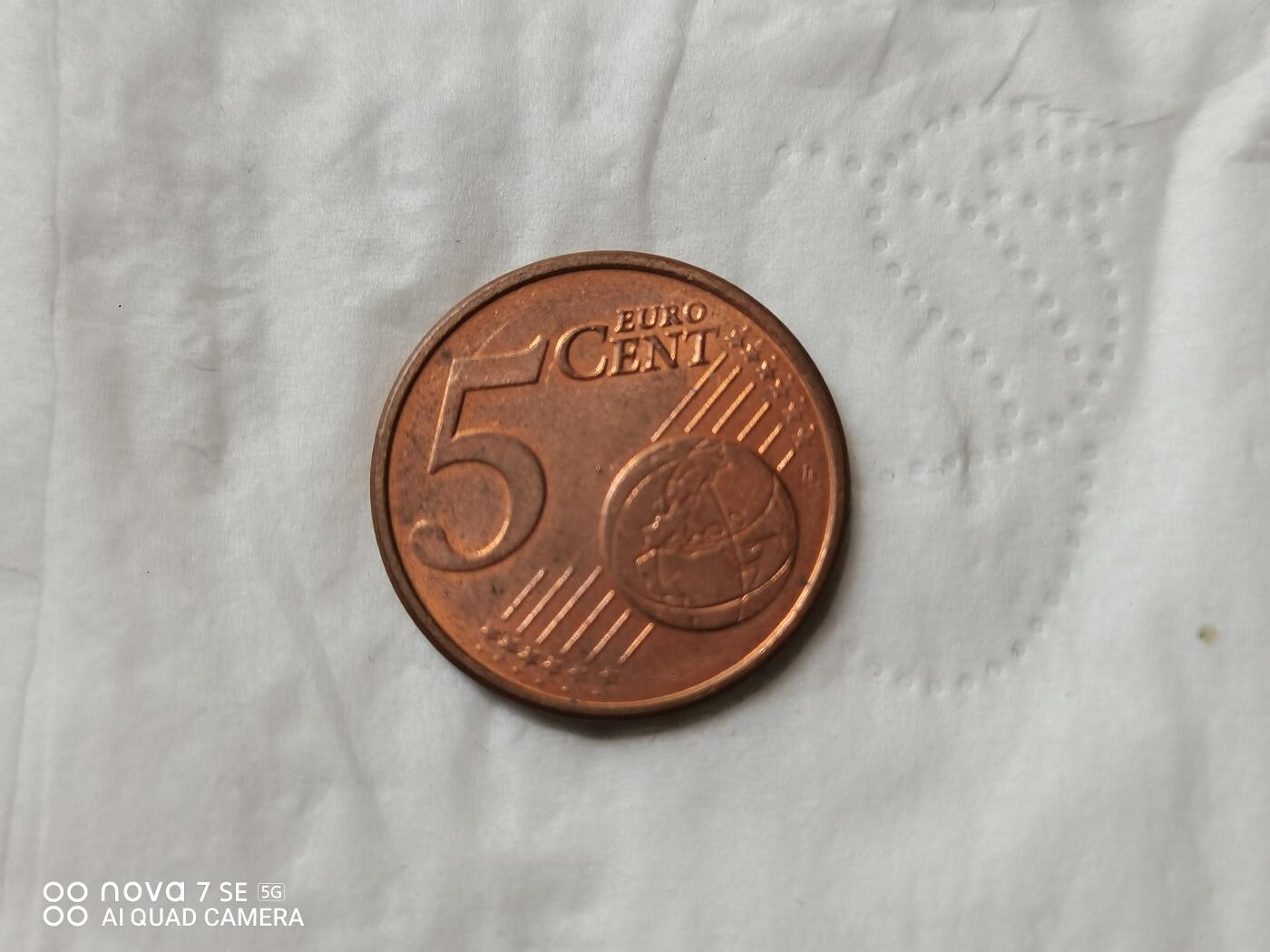 外国硬币 2002年5欧分