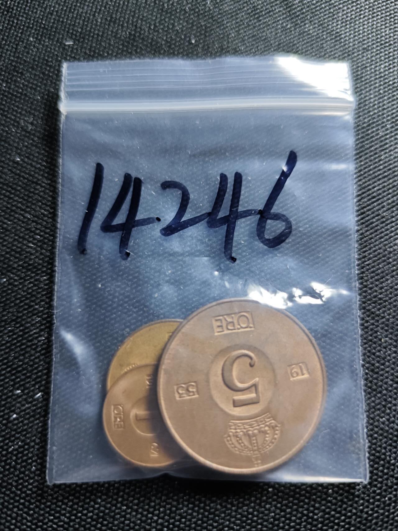 KK钱币收藏小铺  第414期 2月预留时间 周末发货  瑞典大小面值铜币一套