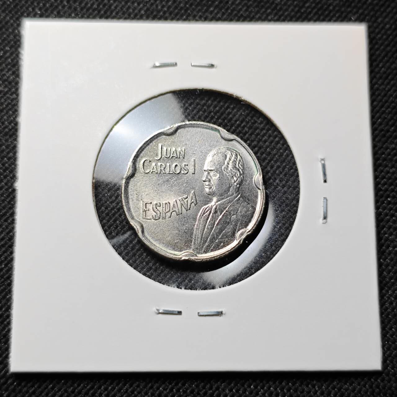 KK钱币收藏小铺  第414期 2月预留时间 周末发货 1990西班牙50比塞塔 好品纪念币