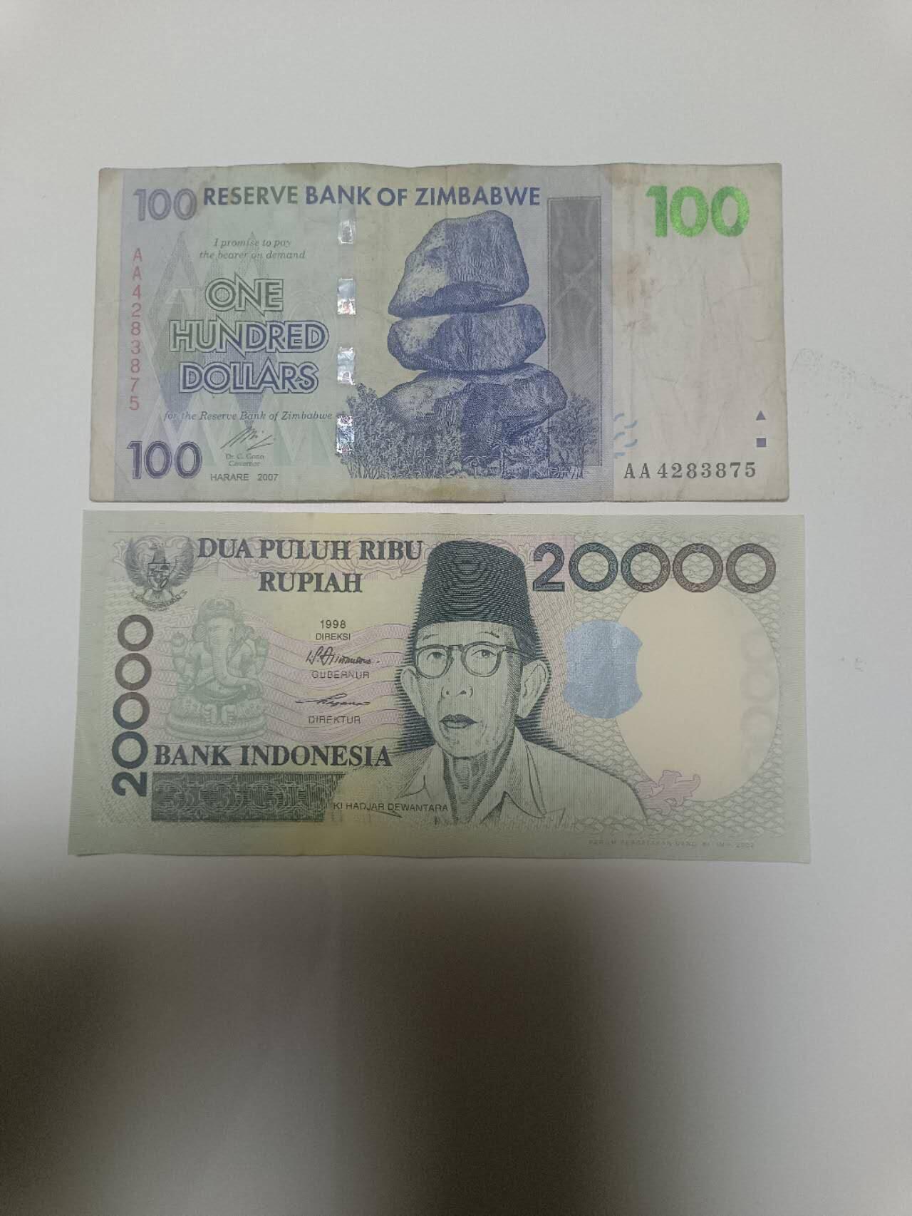 【20260402】非全新纸币和硬币第352场 外国2张纸币