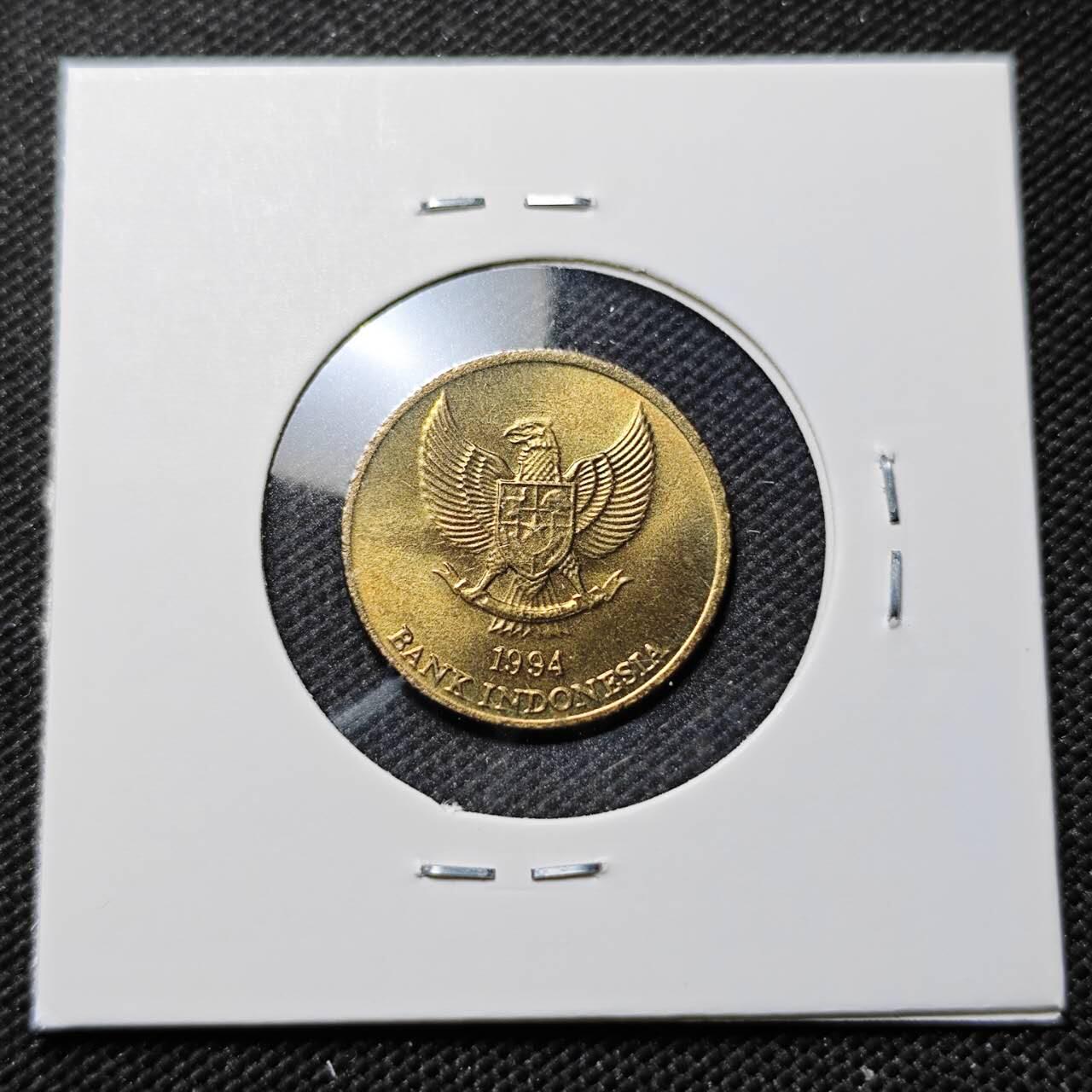 KK钱币收藏小铺  第414期 2月预留时间 周末发货 1994印度尼西亚50卢比 好品