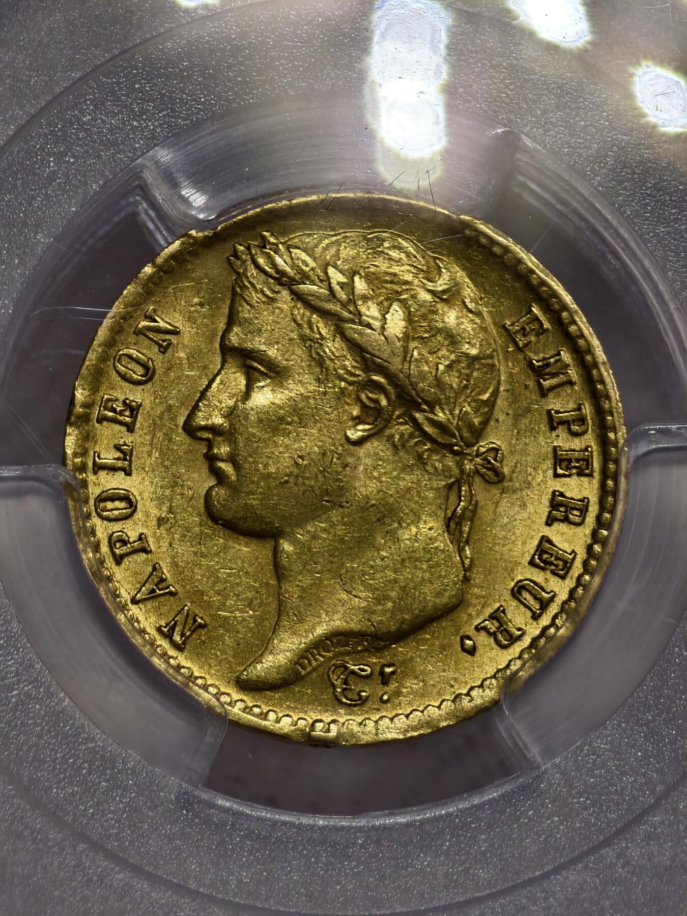 PCGS-MS62法国1810年拿破仑一世20法郎金币