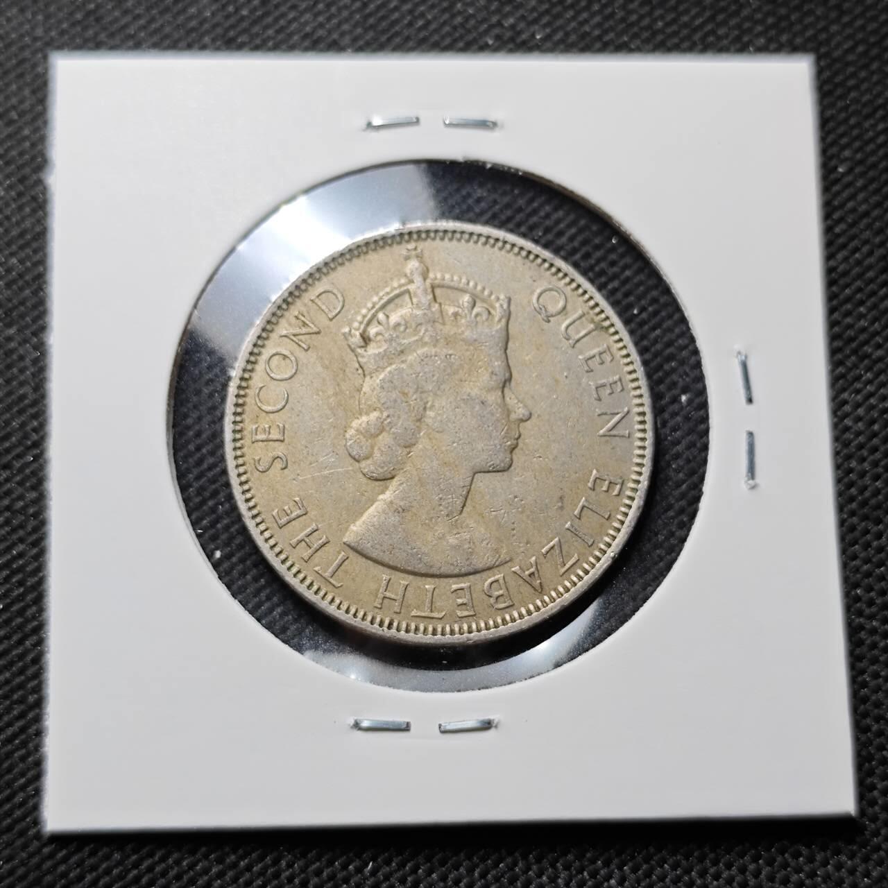 KK钱币收藏小铺  第414期 2月预留时间 周末发货 1954英属马来亚50分