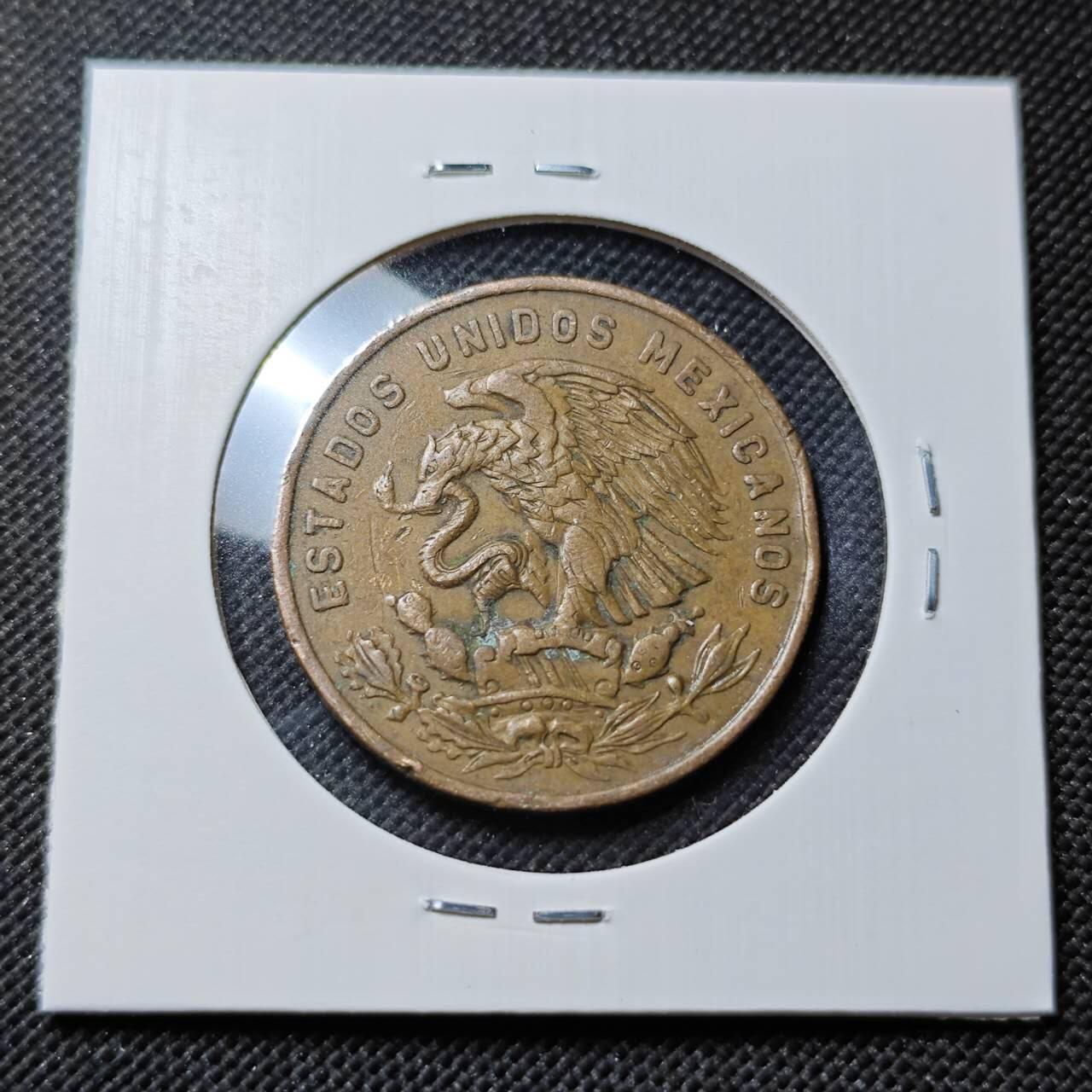 KK钱币收藏小铺  第414期 2月预留时间 周末发货 1963墨西哥20分 