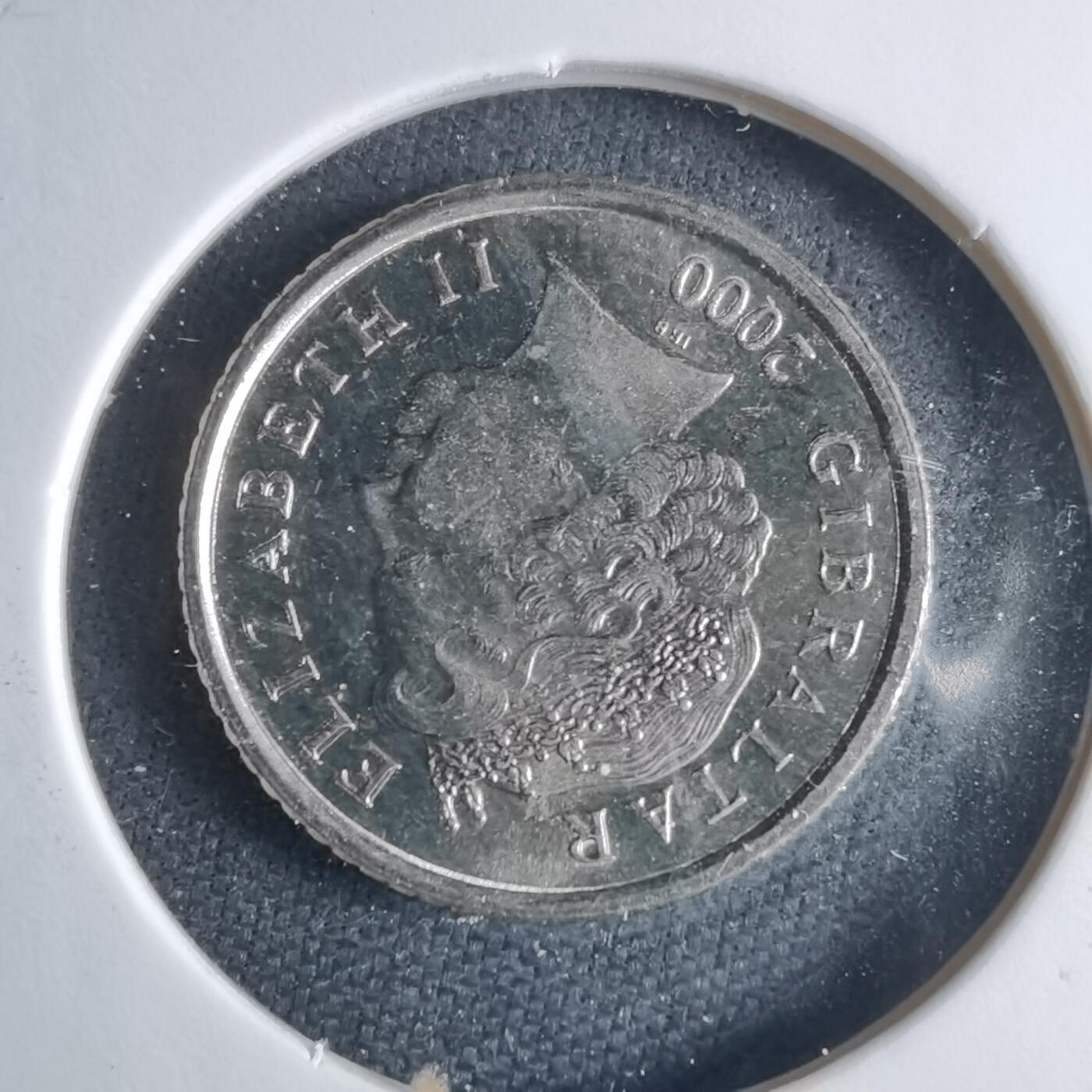 沼泽如烟--第1040场 直布罗陀2000年5便士