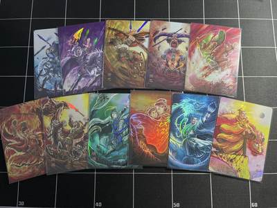 欢迎送拍、零成本上架，释放现金流，合理分配上拍卡品 - 【彩闪一套】罗琛 一套11张  万享&三国