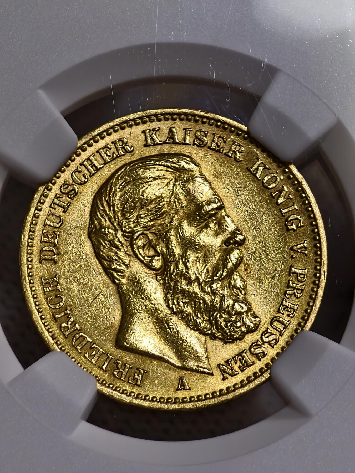 NGC-MS61德国1888年腓特烈三世三皇20马克金币