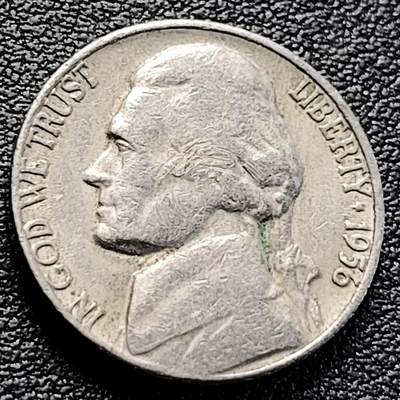 泉币菌-第218场-拍品多 请提前出价 - 美国1956年5美分纪念币 杰斐逊 及 故居蒙蒂塞洛庄园 21mm