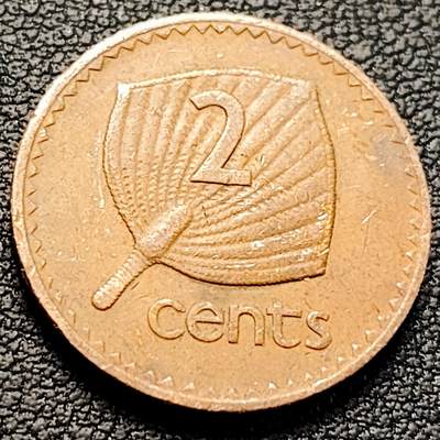 泉币菌-第219场-拍品多 请提前出价 - 1977年 英属斐济2分铜币 21mm 芭蕉扇 伊丽莎白二世女王