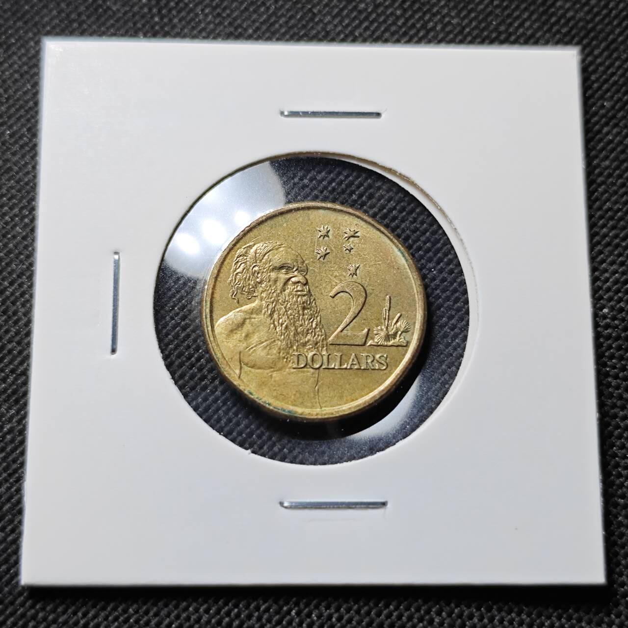 KK钱币收藏小铺  第414期 2月预留时间 周末发货  澳大利亚土著人2元